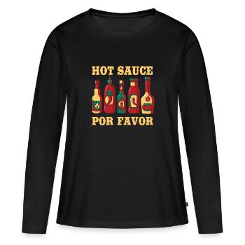Sharp sauce - Women's Premium Organic Long Sleeve Shirt - black - Front - Julia (174cm)