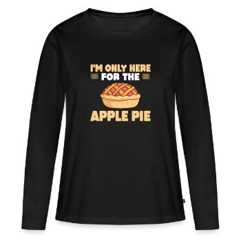 Apple pie - Women's Premium Organic Long Sleeve Shirt - black - Front - Julia (174cm)