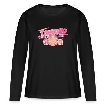 Tokyo Connection 82 (Nippon Cats) - Frauen Premium Bio Langarmshirt - Schwarz - Vorne - Julia (174cm)