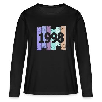 Goths 1998 - T-shirt manches longues Premium bio Femme - noir - Devant - Julia (174cm)