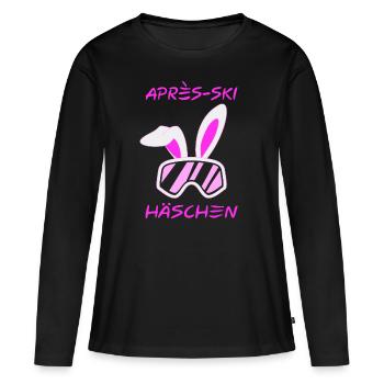 Apres Ski Bunnies - Women's Premium Organic Long Sleeve Shirt - black - Front - Julia (174cm)