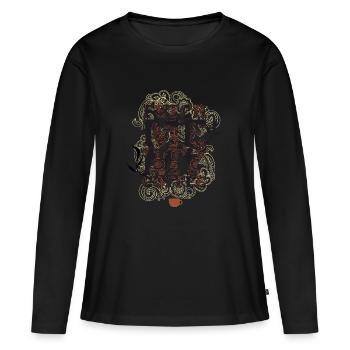 Fetch me my coffee - Bring me coffee - Women's Premium Organic Long Sleeve Shirt - black - Front - Julia (174cm)