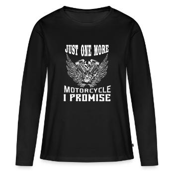 Encore un motocycliste motocycliste - T-shirt manches longues Premium bio Femme - noir - Devant - Julia (174cm)