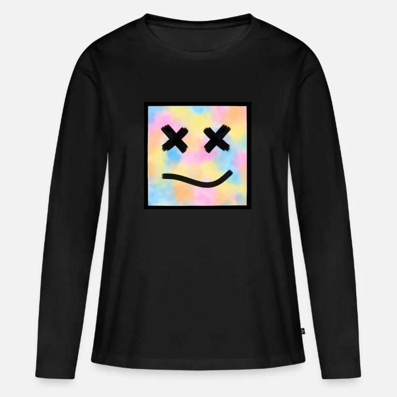 FWXCEACB - Frauen Premium Bio Langarmshirt - Schwarz