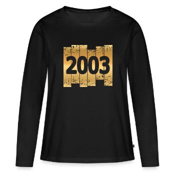 Witzig 2003 - T-shirt manches longues Premium bio Femme - noir - Devant - Julia (174cm)