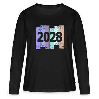 Goths 2028 - T-shirt manches longues Premium bio Femme - noir - Devant - Julia (174cm)