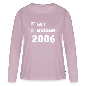 2006 - Women's Premium Organic Long Sleeve Shirt - dusky pink - Front - Julia (174cm)