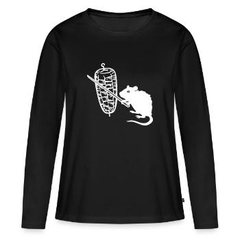 Kebab Rat Kebab Grill - T-shirt manches longues Premium bio Femme - noir - Devant - Julia (174cm)