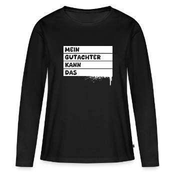 Beruf Gutachter - Frauen Premium Bio Langarmshirt - Schwarz - Vorne - Julia (174cm)