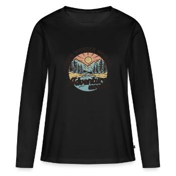 Team Wander Woman - Women's Premium Organic Long Sleeve Shirt - black - Front - Julia (174cm)
