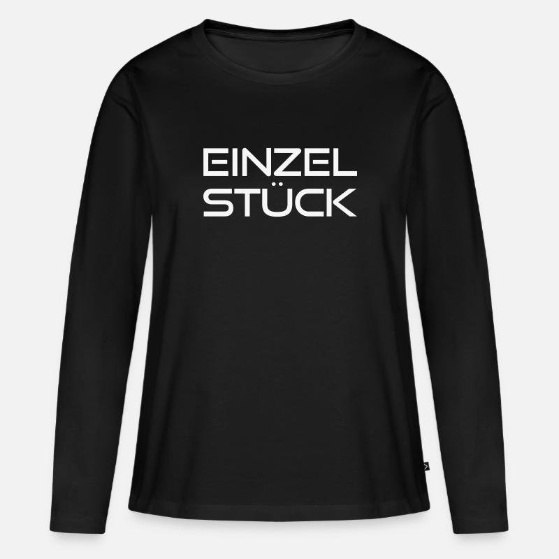 Einzelstück - Frauen Premium Bio Langarmshirt - Schwarz