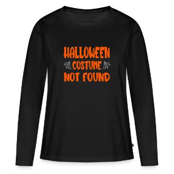 Lustiges Halloween Kostüm Horror Costume Not Found - Frauen Premium Bio Langarmshirt - Schwarz - Vorne - Julia (174cm)