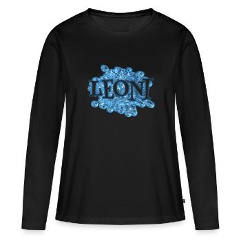 Gouttes d’eau pour Leoni Leoni Name - T-shirt manches longues Premium bio Femme - noir - Devant - Julia (174cm)