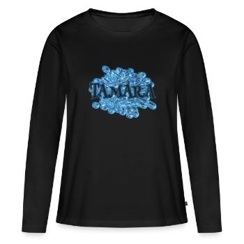 Gouttes d’eau pour Tamara Tamara Name - T-shirt manches longues Premium bio Femme - noir - Devant - Julia (174cm)