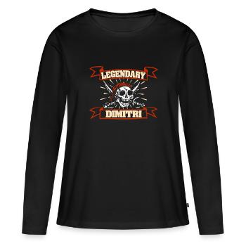 Fasching Dimitri - Frauen Premium Bio Langarmshirt - Schwarz - Vorne - Julia (174cm)