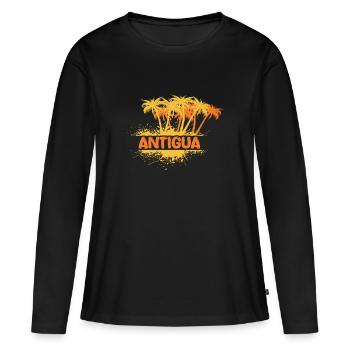 Party Antigua - Women's Premium Organic Long Sleeve Shirt - black - Front - Julia (174cm)