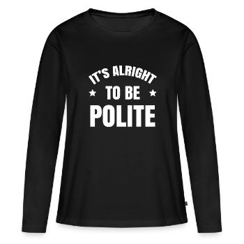 Bullying Prevention Bully Awareness Month - Women's Premium Organic Long Sleeve Shirt - black - Front - Julia (174cm)