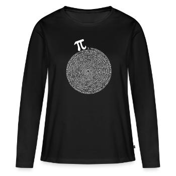 Pi Day Infinity Pi Day - T-shirt manches longues Premium bio Femme - noir - Devant - Julia (174cm)