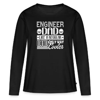 Ingenieur Ingenieur Vater - Frauen Premium Bio Langarmshirt - Schwarz - Vorne - Julia (174cm)