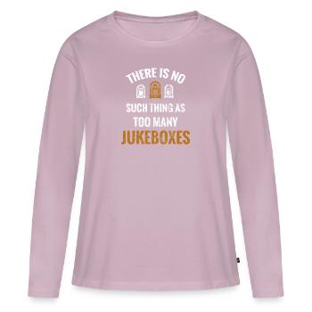 Jukebox gifts | Music jukebox Karaoke jukebox - Women's Premium Organic Long Sleeve Shirt - dusky pink - Front - Julia (174cm)