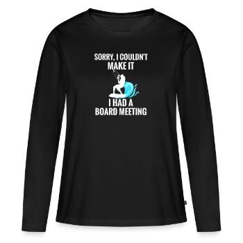 Kitesurfer Kiteboarder Kitesurf kiteboard - T-shirt manches longues Premium bio Femme - noir - Devant - Julia (174cm)