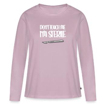 Kirurgisk-teknisk assistent CTA Kirurgisk tekniker - Premium økologisk langærmet T-shirt til kvinder - gammelrosa - Foran - Julia (174cm)