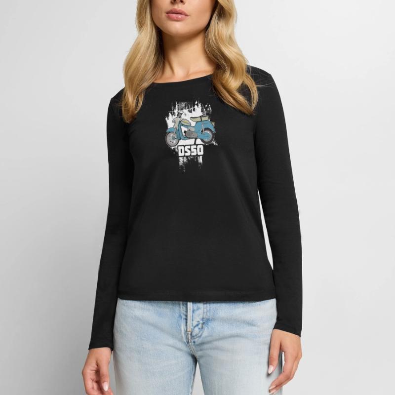 DS50 / Schwalbenfahrer / Ostalgie / Mofa Oldtimer Women's Premium Organic Long Sleeve Shirt