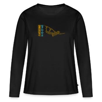 Génial depuis 2008. Wakeboard Lifestyle - T-shirt manches longues Premium bio Femme - noir - Devant - Julia (174cm)