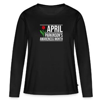 Parkinson Schüttellähmung Krankheit - Frauen Premium Bio Langarmshirt - Schwarz - Vorne - Julia (174cm)