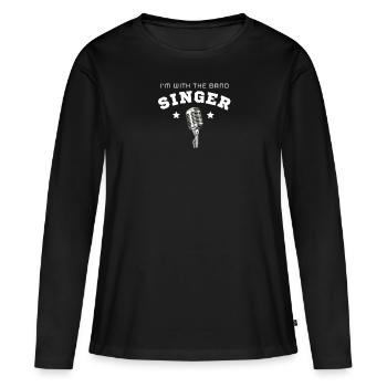 Tierbefreiung Vieh Veganer Kuh Nicht Essen - Frauen Premium Bio Langarmshirt - Schwarz - Vorne - Julia (174cm)