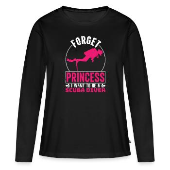 Diving Deep Underwater Lifetsyle Gifts Idea - Women's Premium Organic Long Sleeve Shirt - black - Front - Julia (174cm)