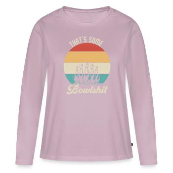 Bowling-Problem - Frauen Premium Bio Langarmshirt - Altrosa - Vorne - Julia (174cm)