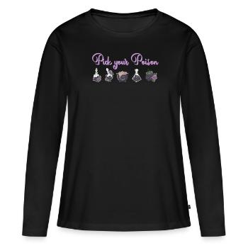 Choose your Gift Halloween Night Fear Potion - Women's Premium Organic Long Sleeve Shirt - black - Front - Julia (174cm)