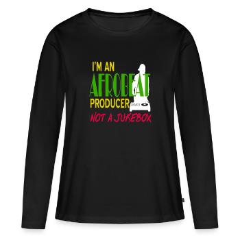 Je suis un producteur d’afrobeat pas un juke-box génial - T-shirt manches longues Premium bio Femme - noir - Devant - Julia (174cm)