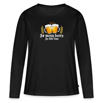 Tant de bières Boissons festives Bavarian Grantler - T-shirt manches longues Premium bio Femme - noir - Devant - Julia (174cm)