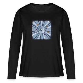party tanzen retro Disko - Frauen Premium Bio Langarmshirt - Schwarz - Vorne - Julia (174cm)