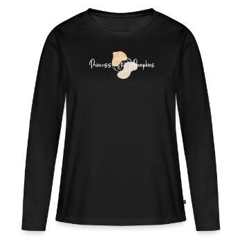Princess The Pumpkin Autumn In Autumn October - Women's Premium Organic Long Sleeve Shirt - black - Front - Julia (174cm)