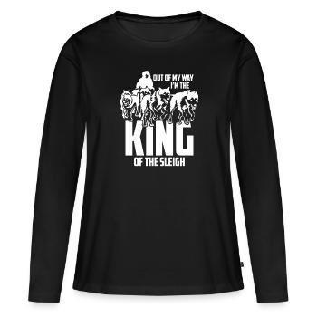 Out of the Way I Am The King Of the Sledge - Women's Premium Organic Long Sleeve Shirt - black - Front - Julia (174cm)