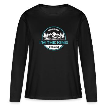 Out of the Way I Am The King Of the Sledge - Women's Premium Organic Long Sleeve Shirt - black - Front - Julia (174cm)