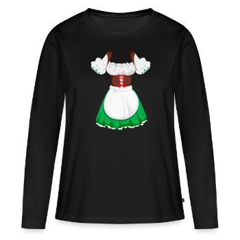 Beer Festival in Germany Women's Suit Dirndl - Women's Premium Organic Long Sleeve Shirt - black - Front - Julia (174cm)