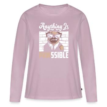 Hundeliebhaber Tierrechte Tierhalter Lifestyle Ges - Frauen Premium Bio Langarmshirt - Altrosa - Vorne - Julia (174cm)