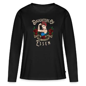 Essen Frau Geschenk filles d’Essen Frauen - T-shirt manches longues Premium bio Femme - noir - Devant - Julia (174cm)