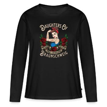 Braunschweig Frau daughters of Braunschweig - Women's Premium Organic Long Sleeve Shirt - black - Front - Julia (174cm)