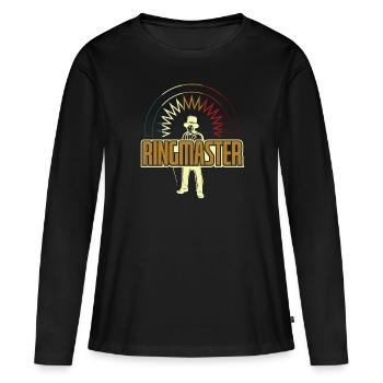 Ringmaster Circus Entertainer - Women's Premium Organic Long Sleeve Shirt - black - Front - Julia (174cm)
