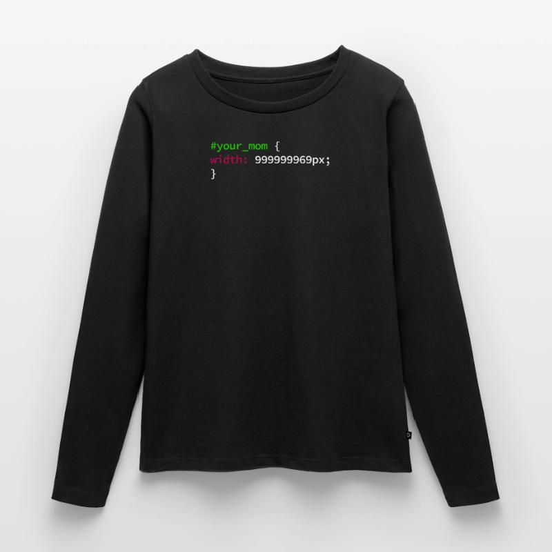 Web und CSS Programmierer Developer Coding Code Frauen Premium Bio Langarmshirt
