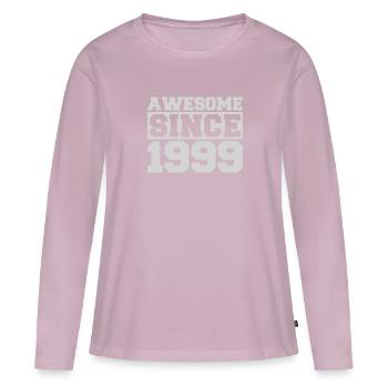 Awesome since 1999 - Frauen Premium Bio Langarmshirt - Altrosa - Vorne - Julia (174cm)
