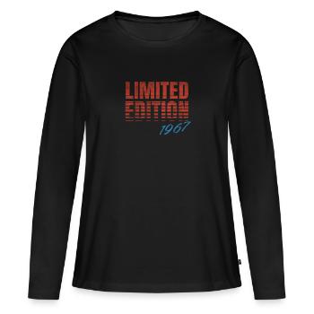 Limited Edition 1967 Vintage - Women's Premium Organic Long Sleeve Shirt - black - Front - Julia (174cm)