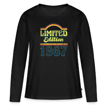 Limited Edition 1967 Vintage - Women's Premium Organic Long Sleeve Shirt - black - Front - Julia (174cm)