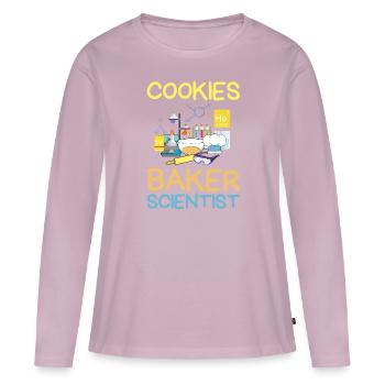 Cookies Baker Scientist Chemistry Kitchen utensils - Women's Premium Organic Long Sleeve Shirt - dusky pink - Front - Julia (174cm)