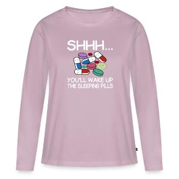 Farmaceutisk teknisk assistent Medicin Phar - Premium økologisk langærmet T-shirt til kvinder - gammelrosa - Foran - Julia (174cm)